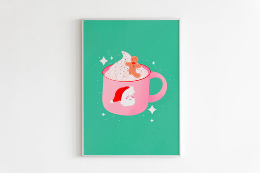 Santa Mug Print