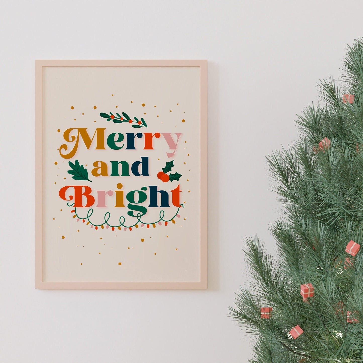 Christmas Merry And Bright Print