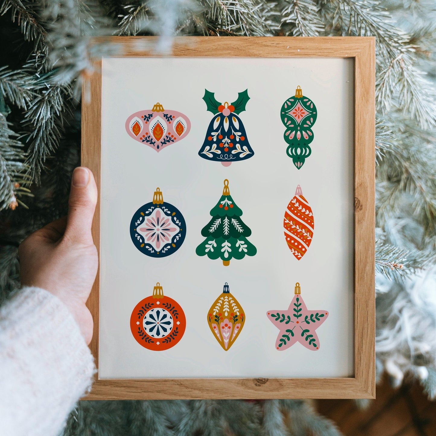 Christmas Baubles Print