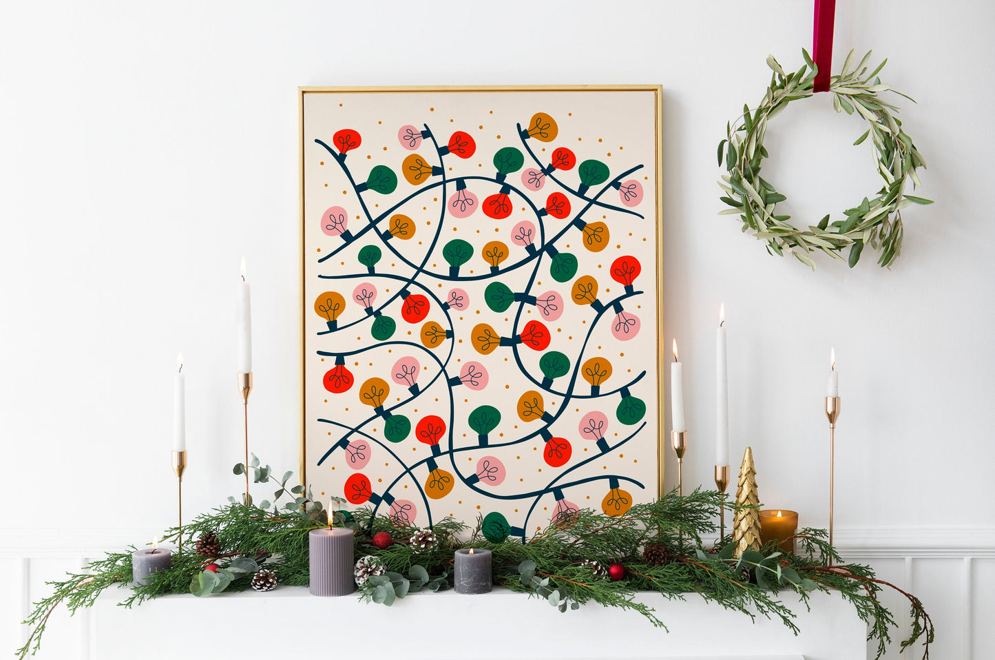 Christmas Fairy Lights Print