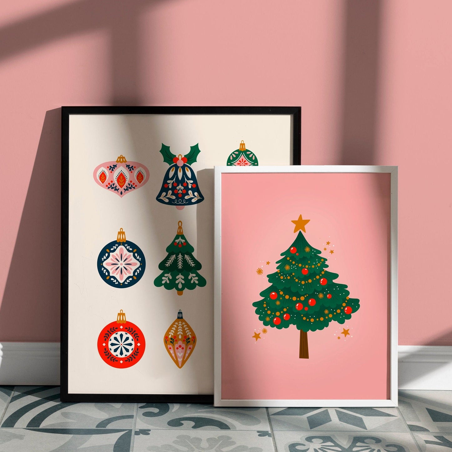 Christmas Baubles Print