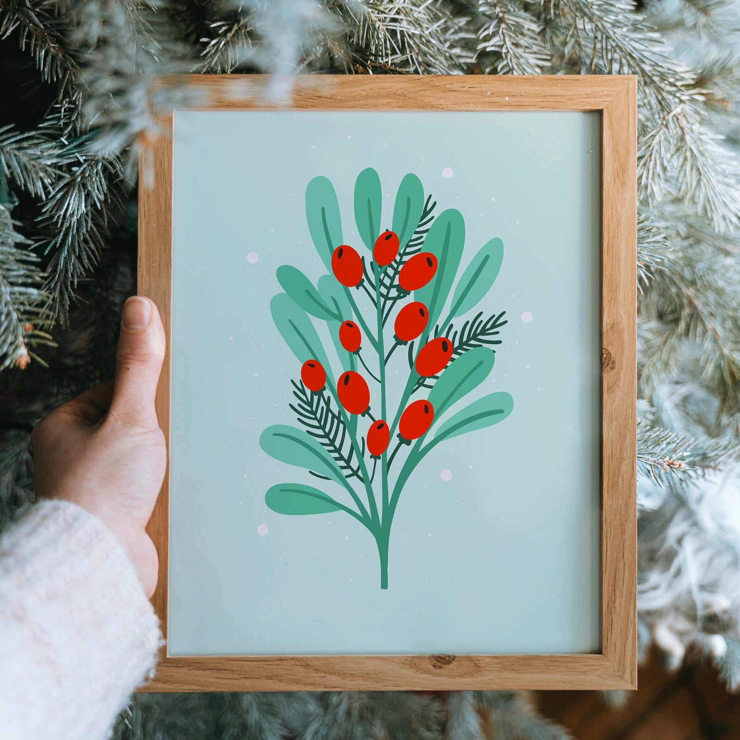 Christmas Mistletoe Print