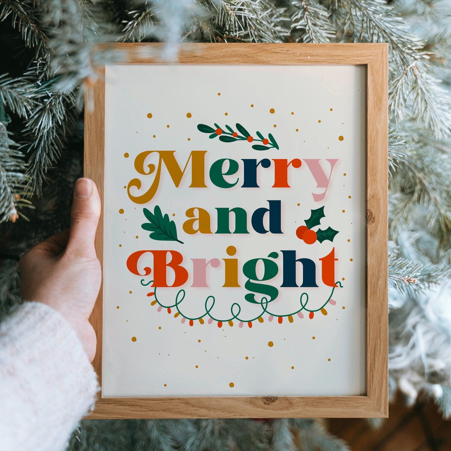 Christmas Merry And Bright Print