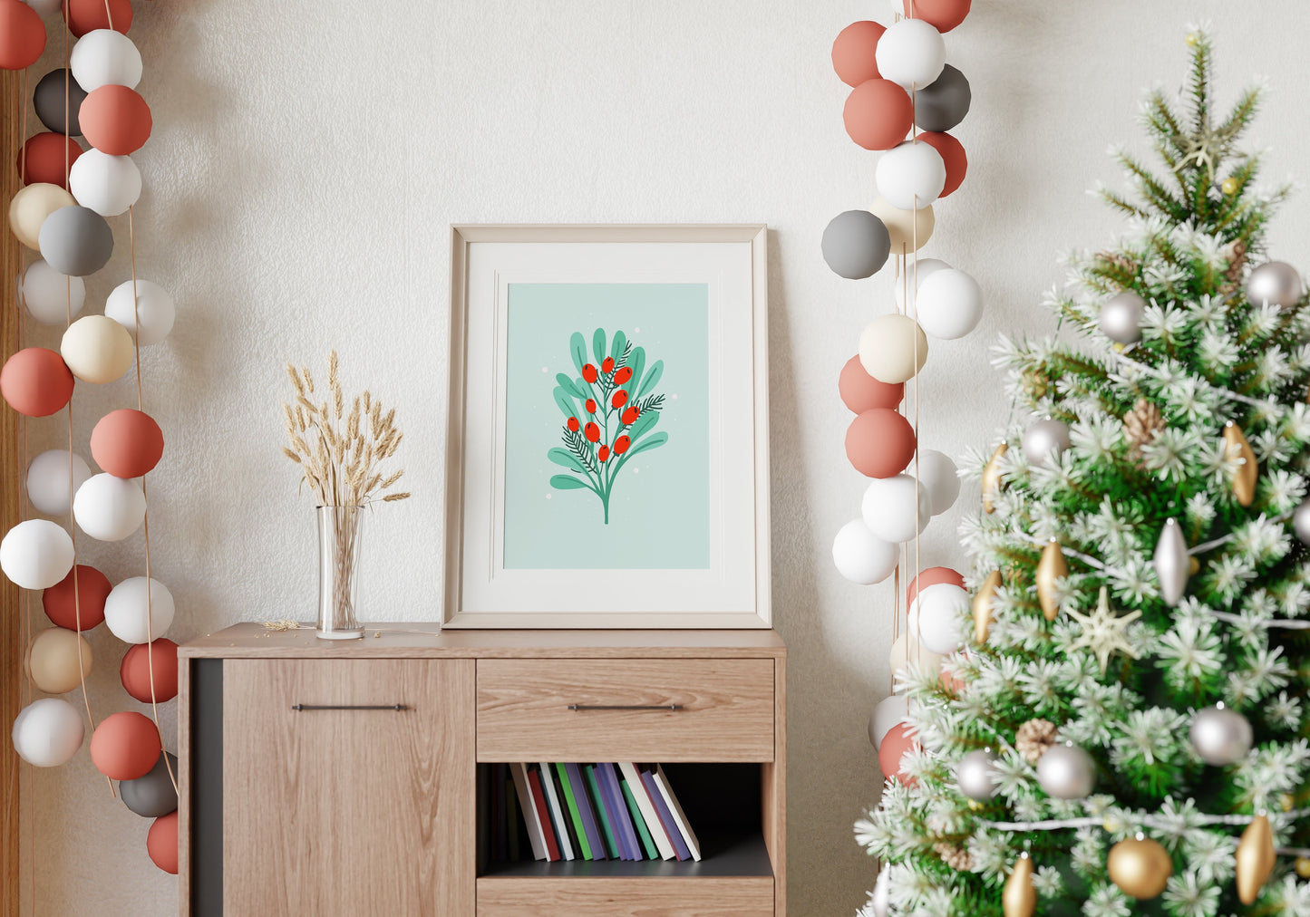 Christmas Mistletoe Print