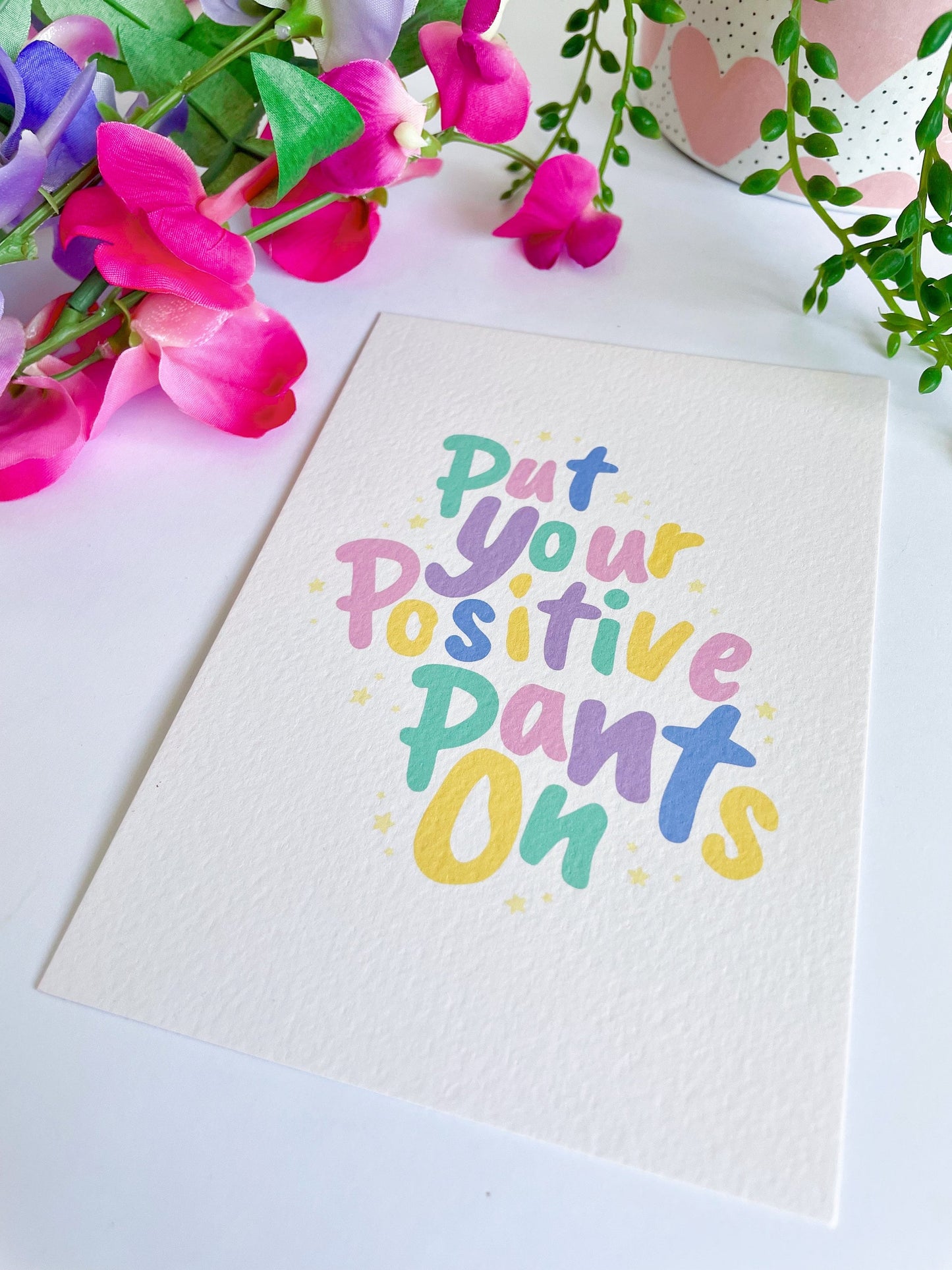 Positivity Postcards - Pack of 6 Luxury Postcards