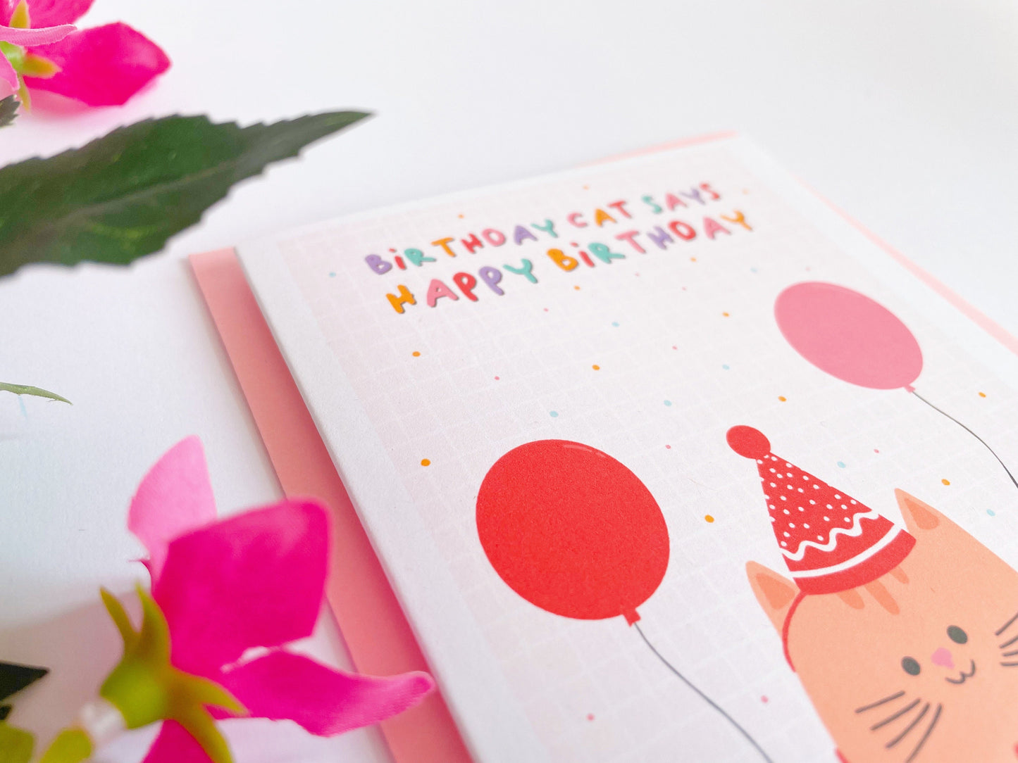 Birthday Cat Card - A6 Greetings Card