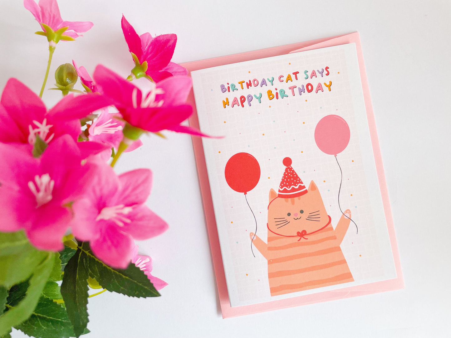 Birthday Cat Card - A6 Greetings Card