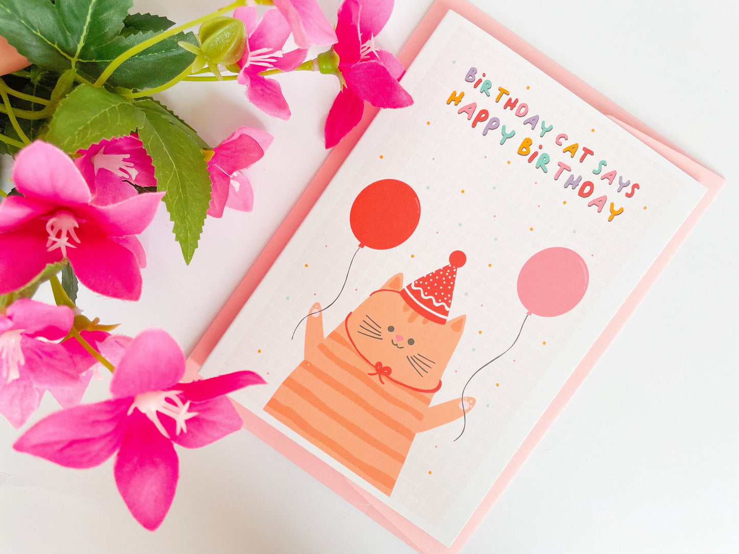 Birthday Cat Card - A6 Greetings Card