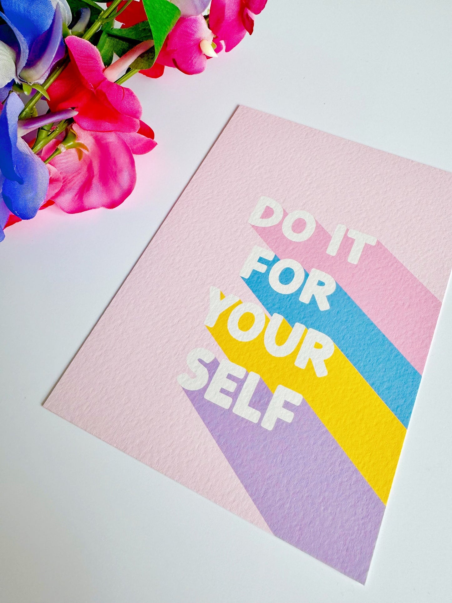 Do It For Yourself Postcard