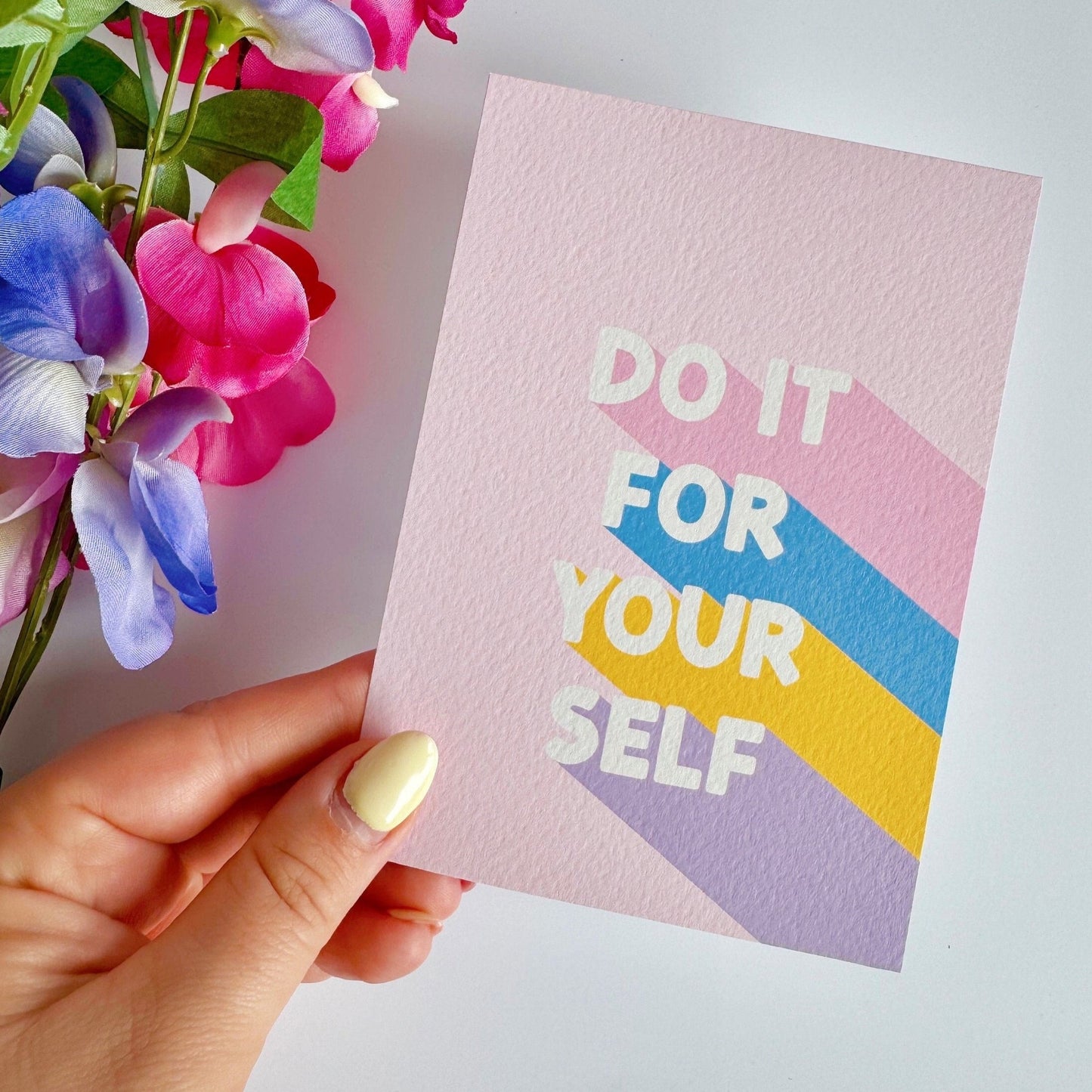 Do It For Yourself Postcard