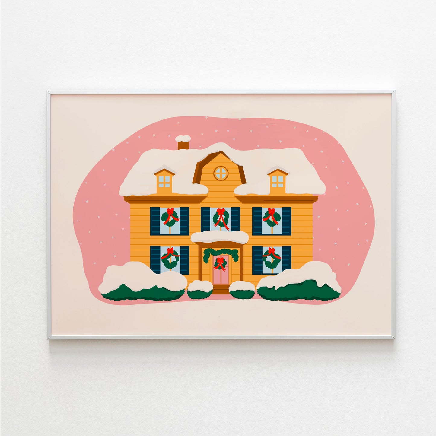 Christmas House Print