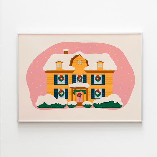 Christmas House Print