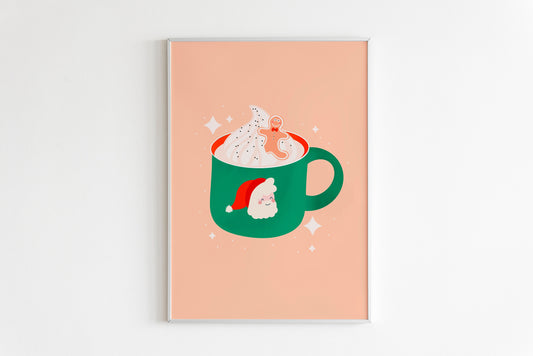 Hot Chocolate Christmas Print