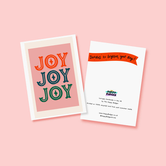 Joy Christmas Card