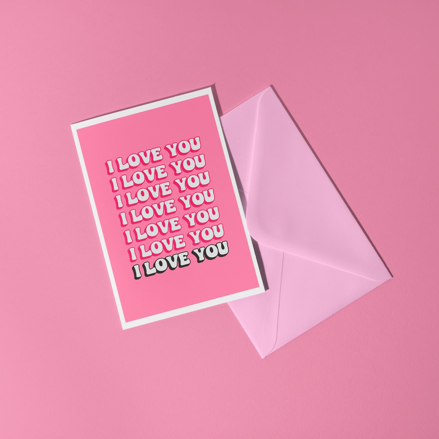 I Love You A6 Greetings Card