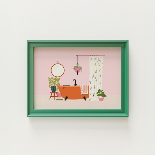 Colourful Bathroom Print