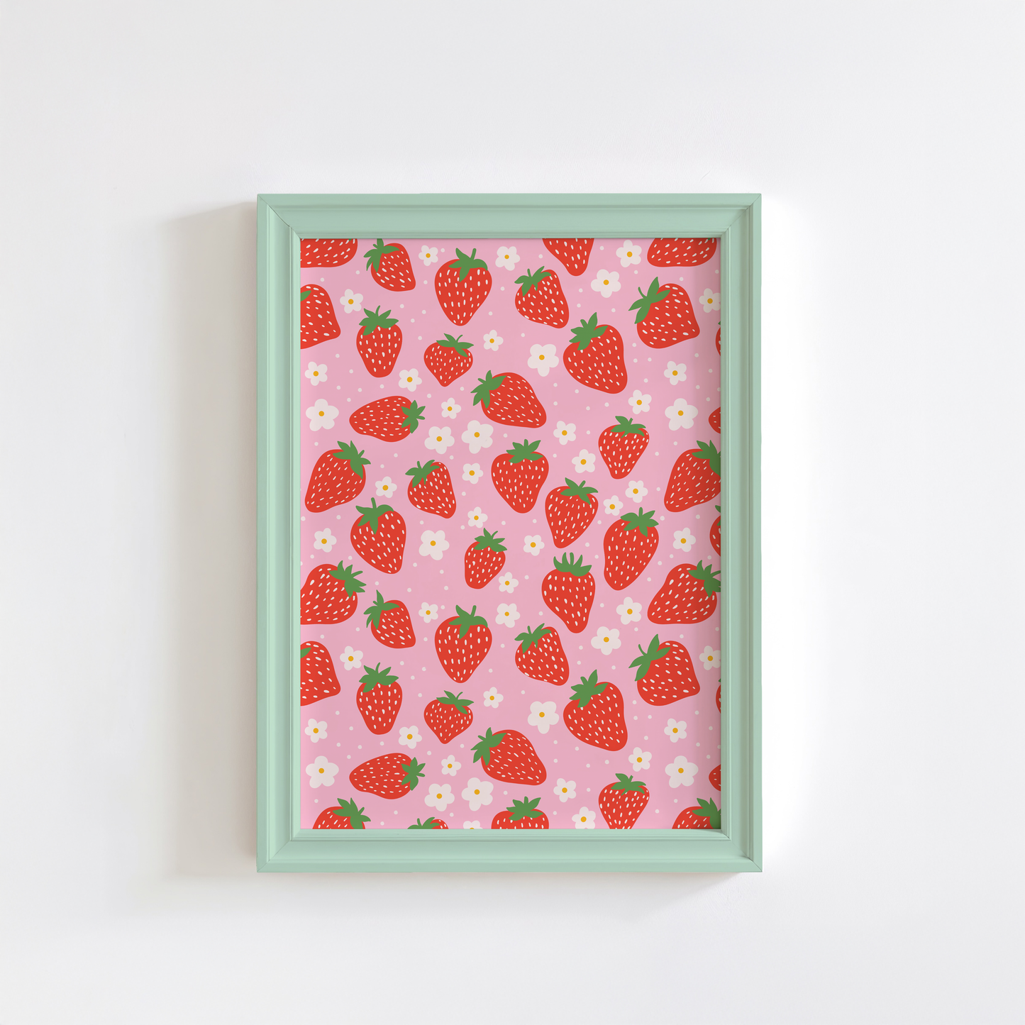 Strawberry Pattern Print