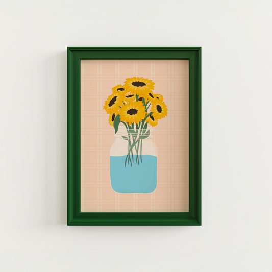 Autumn Sunflowers Print