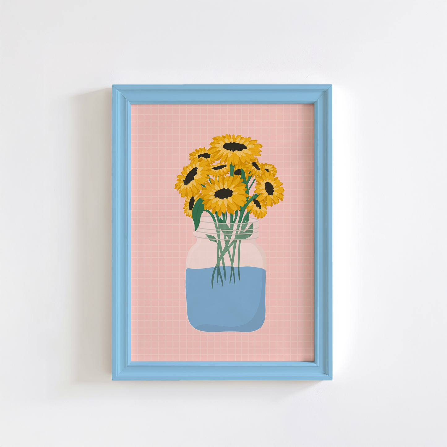 Sunflowers In A Vase Print