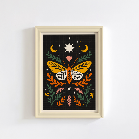 Golden Moth Print (Limited Edition Print)