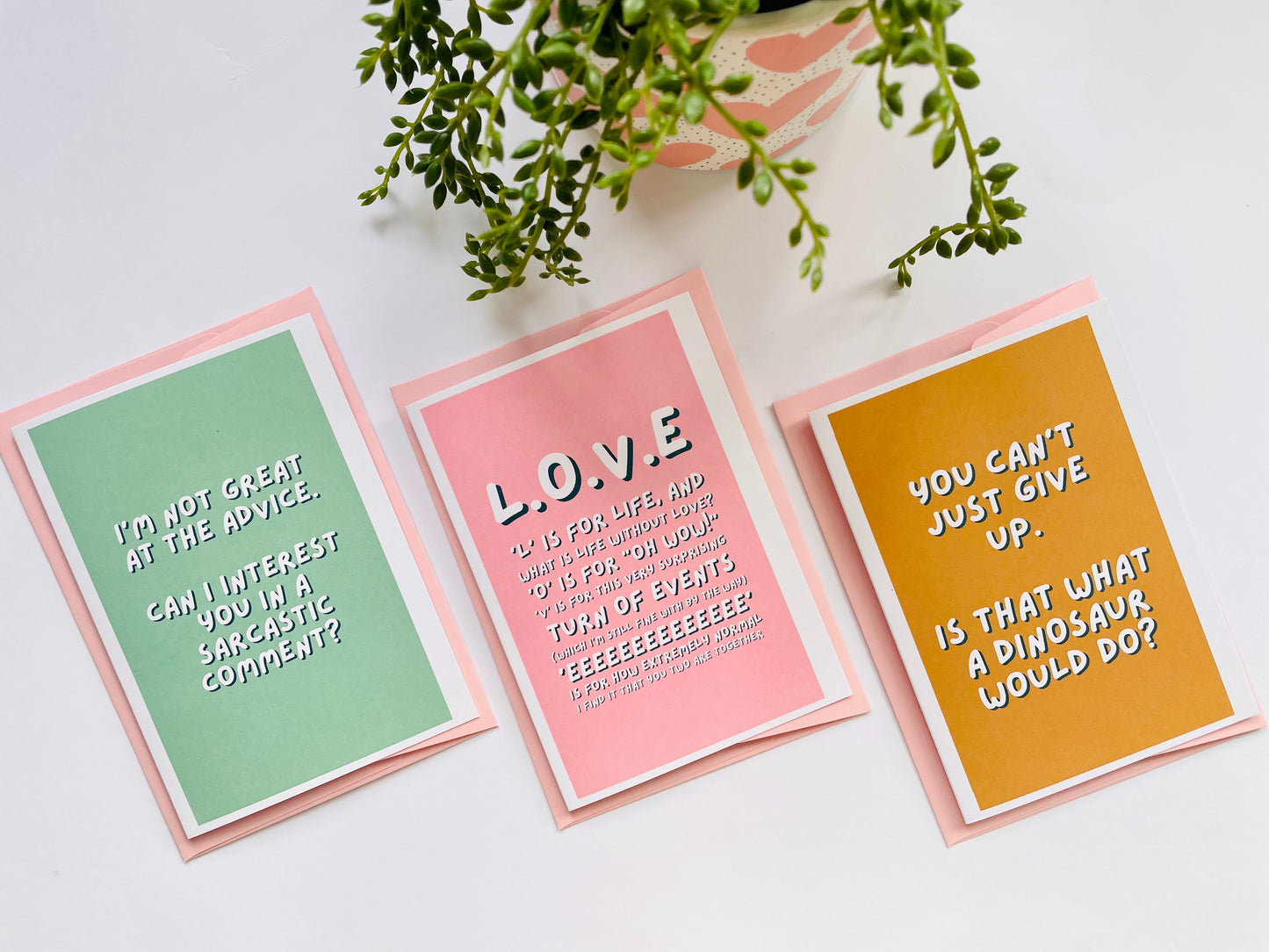 Ross Friends LOVE Quote A6 Greetings Card