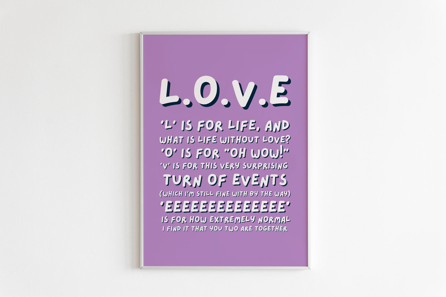 What Is Love? Quote Print (Ross Gellar - Friends)