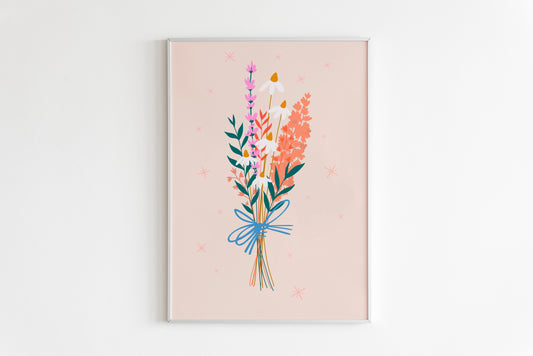 Wild Flower Bouquet Print