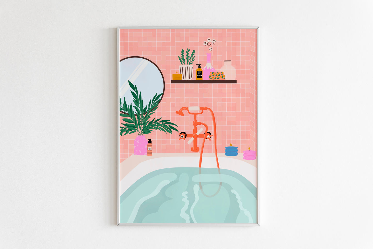 Colourful Bathroom Print