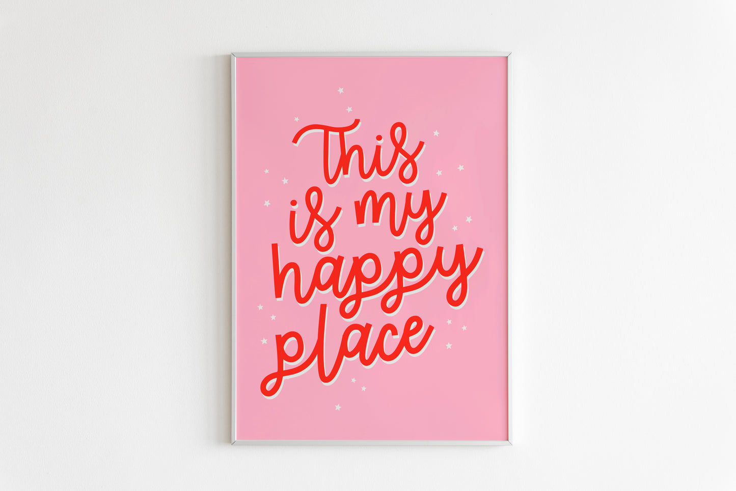 This Is My Happy Place Print in Pink