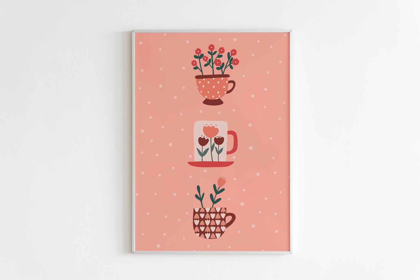 Boho Tea Cups Print