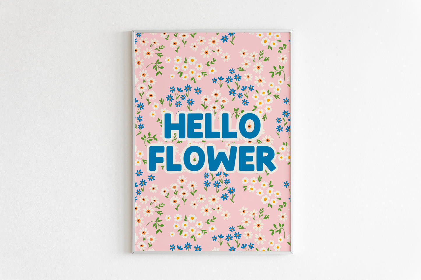 Hello Flower Print