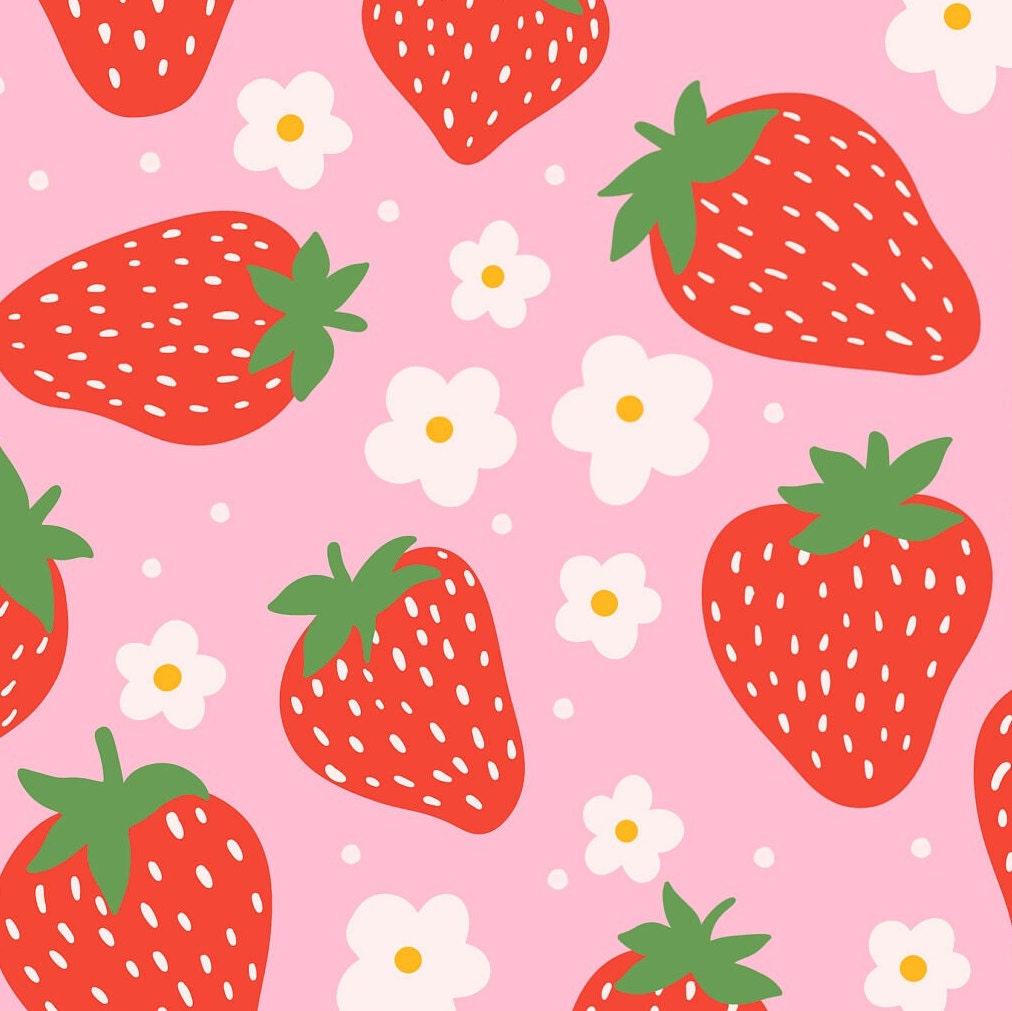 Strawberry Pattern Print