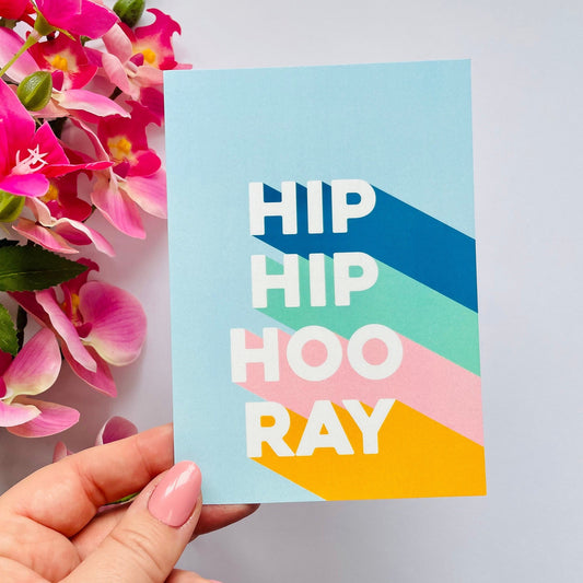 Hip Hip Hooray Postcard