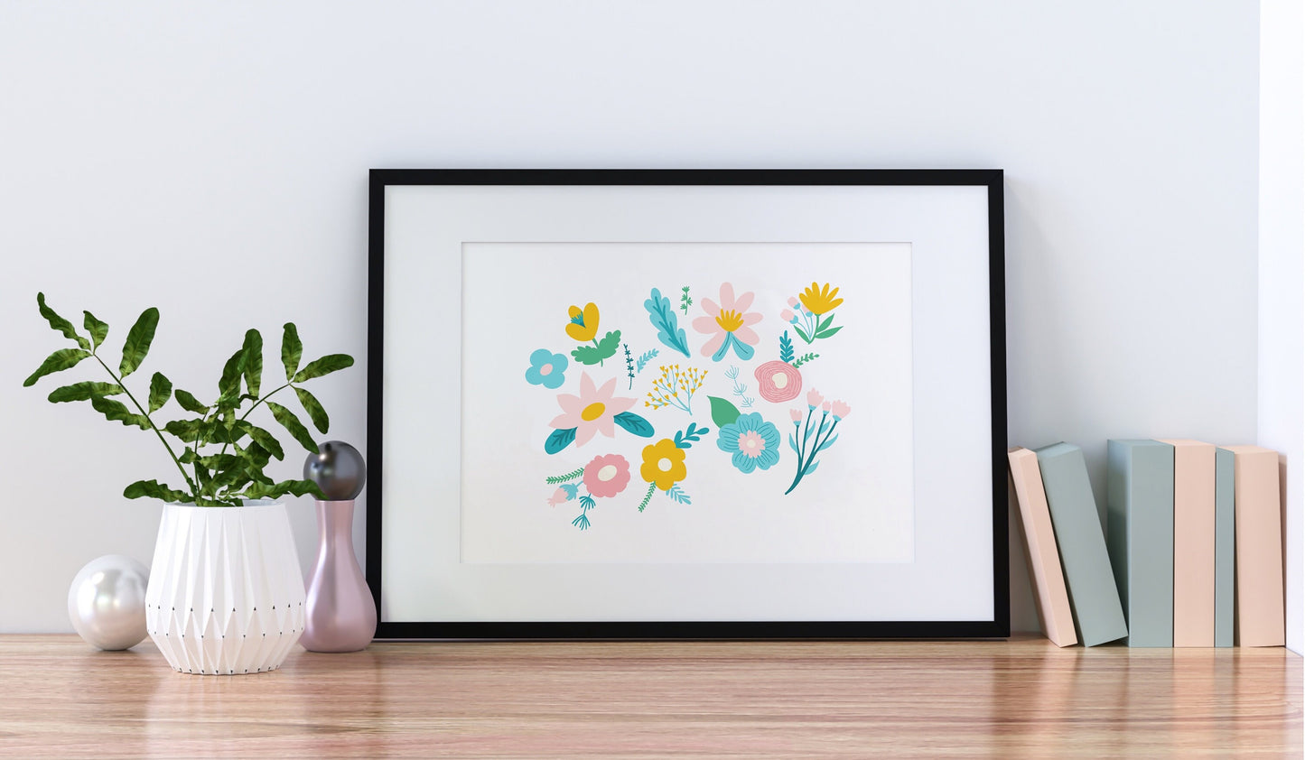 Cute Flowers Print