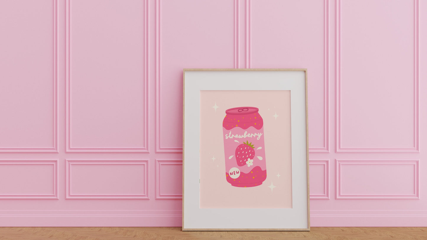 Strawberry Soda Print