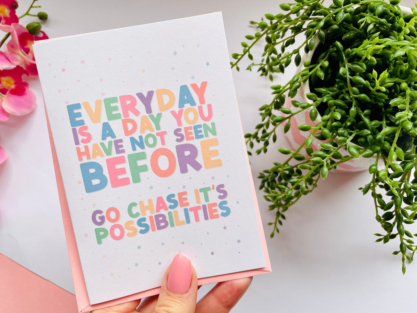 Positivity Quote A6 Greetings Card