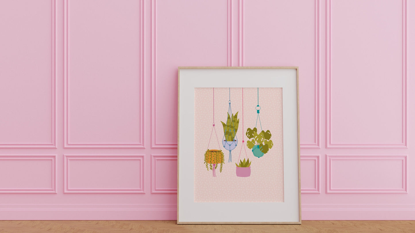 Hanging Plants Print