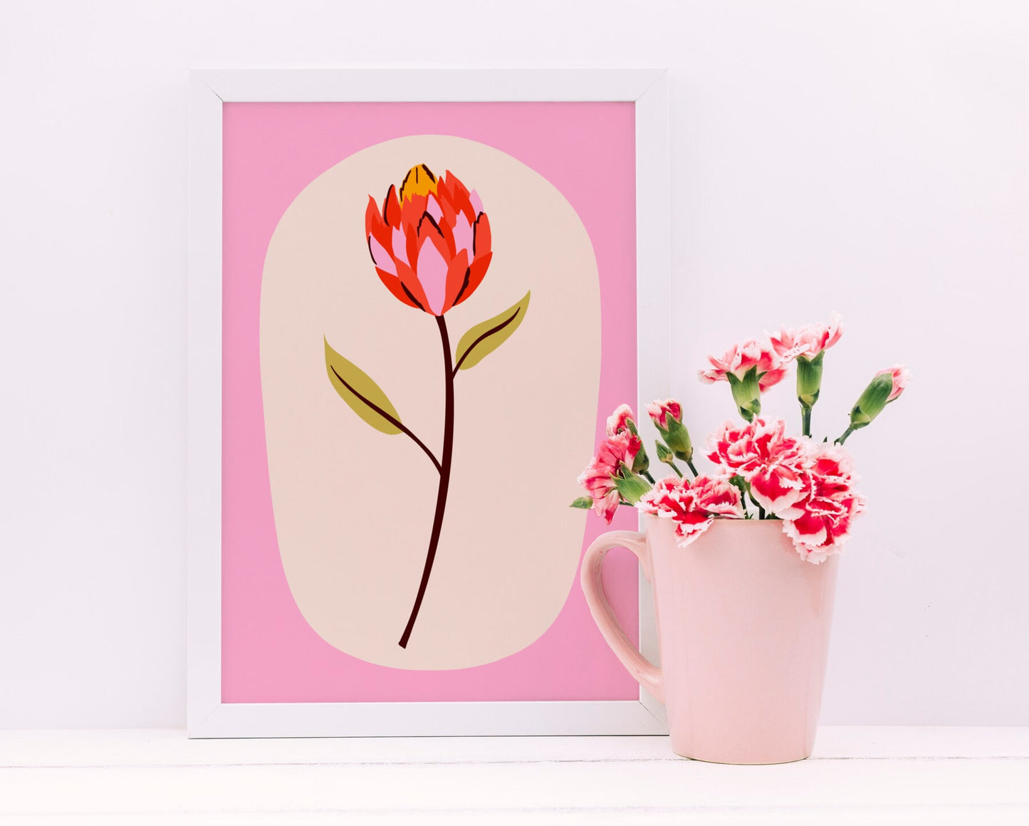 Abstract Flower Print