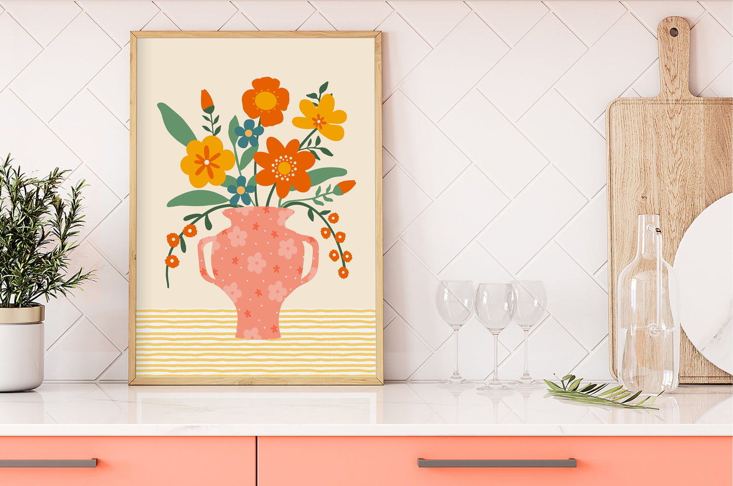 Vase Of Flowers Print