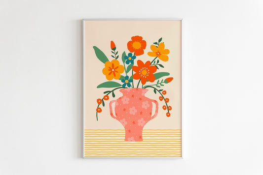 Vase Of Flowers Print